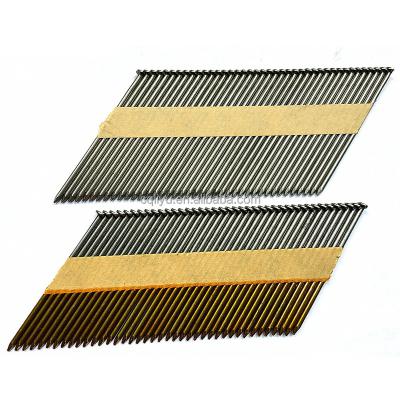 China BRAD 34 Degree Collated Stick Paper Framing Nails for sale