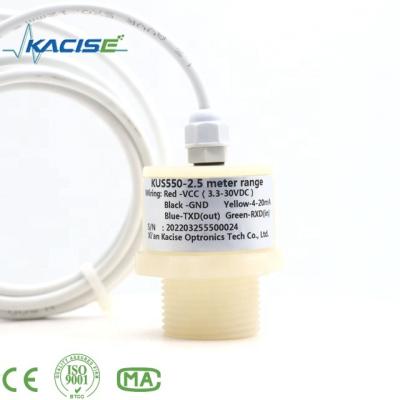 China PVDF/PTFE/RS485/0-10V/4-20mA/0-10V/4-20mA Anti-Corrosion PVC ABS Ultrasonic Sensor for Level and Distance Measurement for sale