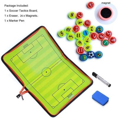 China Outdoor Sports Field Soccer Football Teaching Board, Magnetic Tactics Board, Coach Tactics Board With Zipper for sale