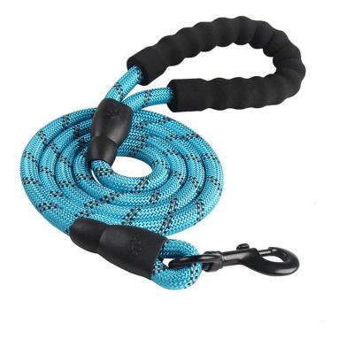 China Padded Pet Walking Leash Amazon Success Rope Long Handle Pet Dog Leash Thoughtful Nylon Dog Training Leash for sale