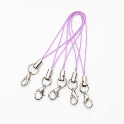 China Factory Direct Sale Colorful Lanyard With Lobster Clasp Lariat Elastic Colorful Rope Strap For Mobile Phone for sale