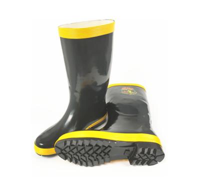 China Waterproof Industry Rubber Boots Midsole Heavy Duty Steel Safety Boots Waterproof Mining Boot for sale