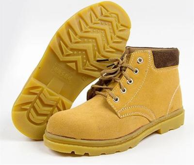 China China Factory Steel Toe Suede Steel Toe Mesh Lining Steel Toe Safety Leather Shoes for sale