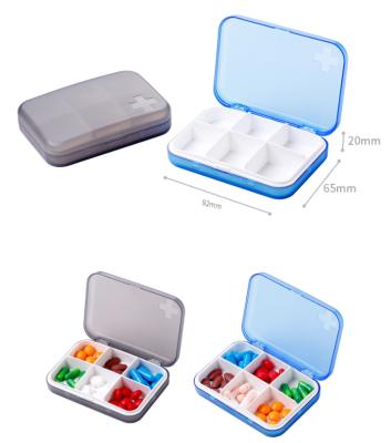 China Free Sample 2021 Eco-Friendly Pill Organizer Amazon Weekly Mini Portable Eco-Friendly 7 Days Travel Medicine Pill Case Pill Organizer Plastic Pill Box for sale