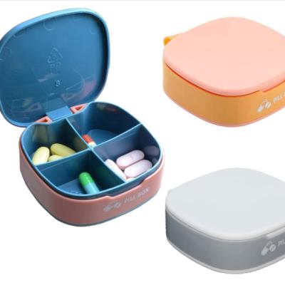 China 2022 Mini Portable Weekly Medicine Storage Box Organizer Pocket Pill Box 7 Day Pill Organizer China Factory Eco-friendly Plastic Weekly Supplement Capsule for sale