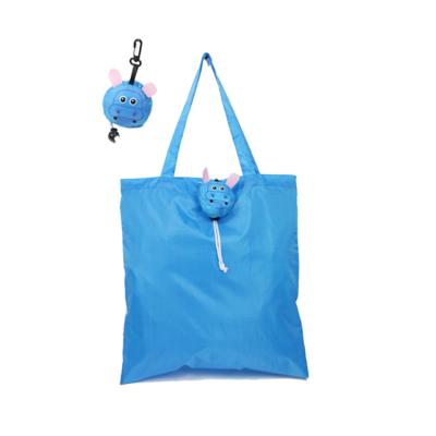 China Folding New Recycle Foldable Tote Bag 190T Polyester Recycled Ripstop Folding Bag for sale