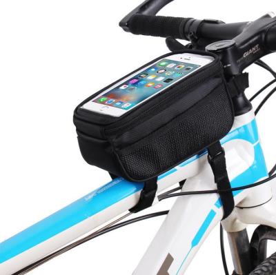 China Bicycle Top Handlebar Accessory Frame Saddle Box Fashion Phone Holder Bicycle Bag 9*10*21 for sale