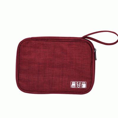 China Multifunction Digital Cloth Accessories Storage Portable Travel Data Cable Organizer Bag for sale