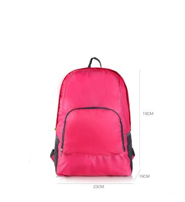 China Waterproof Travel Foldable Backpack Foldable Into The Current Customized Ultralight Portable Folding Backpack Daily Used Folding School Bag for sale