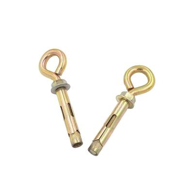 China m10*120 Steel Buildings Expansion Bolt With Eye /Yellow Galvanizing Sleeve Anchor With Eye Bolt for sale