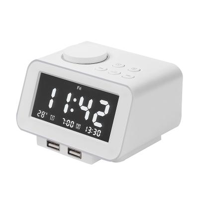 China Mini Speaker LED Digital Alarm Clock Alock FM Radio Speaker Multifunctional Wireless Alarm Clock for sale