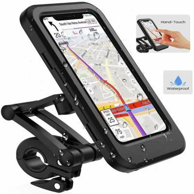 China Wholesale Adjustable Motorcycle Adjustable Bike Mobile Phone Holder Bike Bicycle 360 ​​Rotation Holder Waterproof Phone Bag for sale