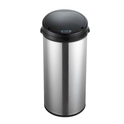 China Sustainable Commercial Home Kitchen Trash Can Sensor Touchless Button Smart Waste Bin for sale