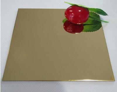 Cina 316 8K Specchio In acciaio inossidabile oro foglio decorativo 1 mm SS foglio laminato a freddo in vendita