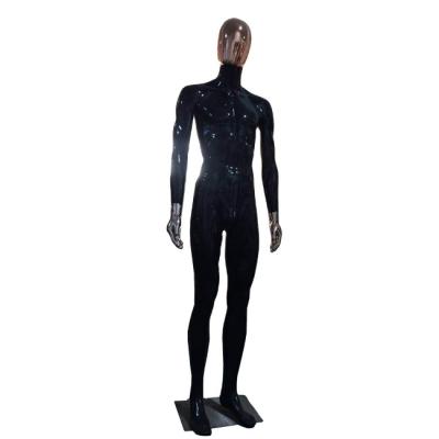 China Matte Black PP Maternity Male Mannequins Chrome Hands And Head Mix Color Style for sale