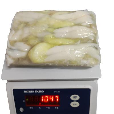 China natural Frozen giant whole round illex squid roe white part raw material block in stock Te koop