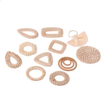 China Wholesale Crafts Factory Ring Rattan Jewelry Circle Shape Accessories For Making Jewelry Earrings for sale