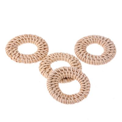 China Opens Popular Design Rattan Earrings Jewelry Round Shaped Jewelry Accessories For Women Earrings for sale