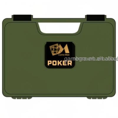 China ABS Patent Certificate Copyright Exclusive, 300pcs Custom Poker Chips GREEN Case. waterproof and explosion-proof, for sale