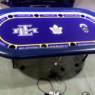 China 96 Inch Texas Table With Folding Legs Poker Table Customer Requirements for sale