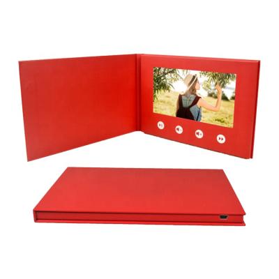 China MP3 Most Brochure A5 Thinnest 7 Inch TFT LCD Video Greeting Card, LCD Video Cards, Video Brochure for sale