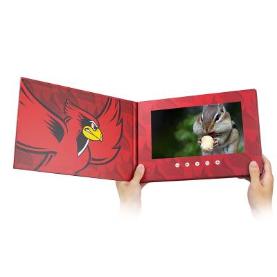 China Custom Europe Hardcover Book 10 Inch LCD Book 10 Inch A4 Video Brochures Education Advertising for sale