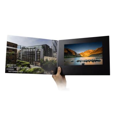 China Europe Hot Sales 10.1 Inch LCD Book Softcover Video Brochure For Real Estate Advertising for sale