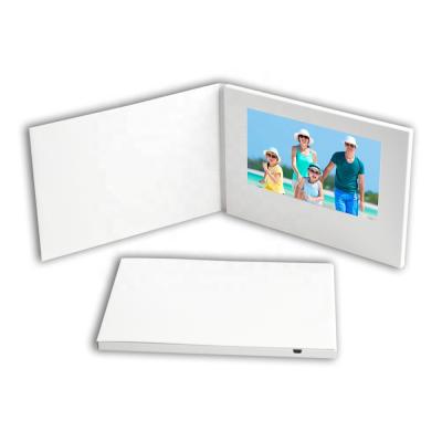 China Europe Popular Blank Video Booklet Custom Video Greeting Card for sale