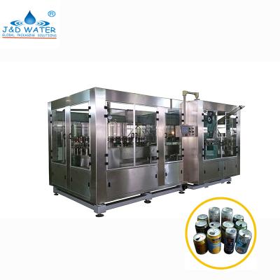 China Beverage Soda Beverage Water Drinks Aluminum Can Filling Machine Production Line for sale