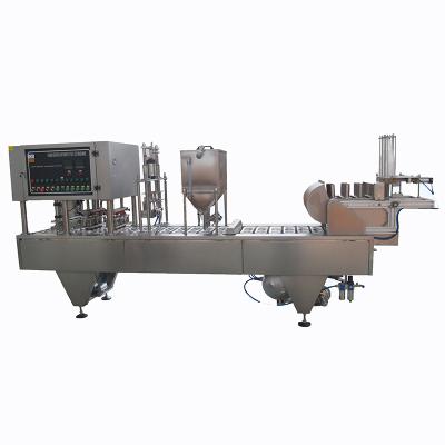 China Automatic Rotary Beverage Cup Filling And Sealing Machine for sale