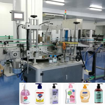 China Automatic Liquid Soap Bottle Hand Wash Beverage Self Adhesive Labeling Machine for sale