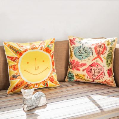 China PORTABLE Colorful Silk Pillow Case Covers Fashion Sunflower Silk Slip Pillow Cases for sale