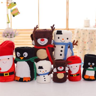 China 2021 Non-Toxic Cute Christmas Clankets Small Christmas Gifts Throw Blanket for sale