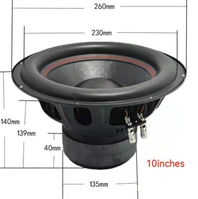 China 10 Inch Car Subwoofer Slim Speaker Subwoofer Play Music For Car 12 Inch Car Subwoofer for sale