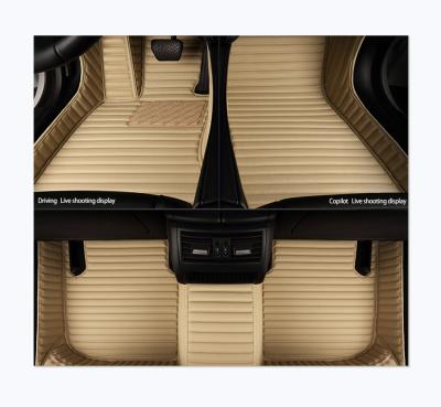 China Luxury Car Seat Covers Corolla Car Mat 4-Piece Set Metallic Design Car Floor Mat for sale