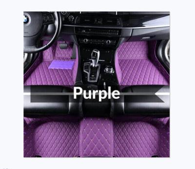 China 3D Luxury Sound Damping Car Mat Rubberized Car Matting For Customizing Leather Car Mats 4 Pcs for sale