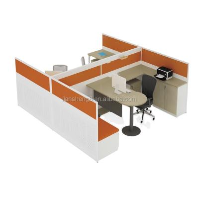 China Single Orange Expandable Factory T Form 4 Person Double Desk for sale