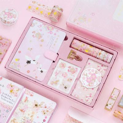 China 2021 Spiral Refills Hot-selling Notebook Customized Ring Binder Planner Refillable Kawaii Notebook Set with Ruler and Divider for sale