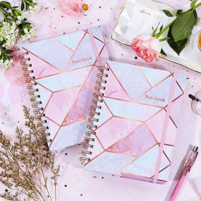 China Spiral Notebook Printed and Inscribed Weekly Planner Sketchbook Dot Lined Grid Blank Writing Notebook Diary Pads Office Supplies for sale