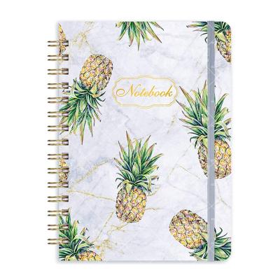 China Custom Printed Pineapple Spiral Notebook Daily Planner Notebook Agenda School Office Organizer Supplies Stationery for sale