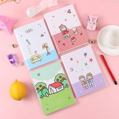 China Shiny PVC Coating Printed Notebook Diary The Fresh Schedule Planner Kawaii Mini Personal Book Diary Notepad for sale