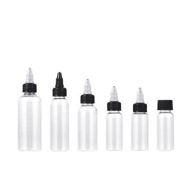 China Personal Care Twist Off Lid Pen Shape Bottle 20ml 30ml 40ml 50ml 60ml 80ml 100ml 120ml PET Hair Oil Glue Bottles for sale