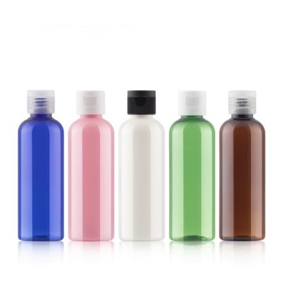 China Plastic Personal Care Travel Packaging PET Flip Cap Shampoo Container Lotion Bottle Hand Wash Gel Bottle For Cosmetics Separate Bottles for sale