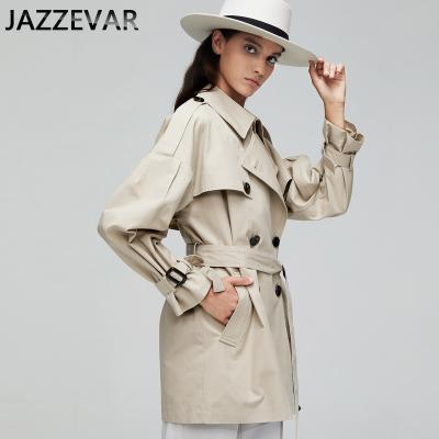 China new Anti-wrinkle Korean mid-length gap coat for women 2021 popular British mid-length overcoat for spring autumn 9010 for sale