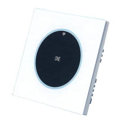 China Fingerprint-proof tempered type Toughed board glass+ABS 86 glass lamp switch Alexa 32A/40A Smart Home Wifi APP control for sale