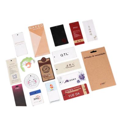 China Sustainable Factory Supply Clothing Swing Label Eco - Friendly Paper Sealed Hangtag With Good Price And Service for sale