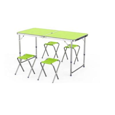 China Outdoor Folding Table Table And Chairs Set All Upright Portable Folding Table With 4 Chairs Set Folding Table Set for sale