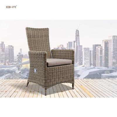 China Modern High Quality Outdoor Patio Wicker Dining Chair Wicker Garden Furniture for sale