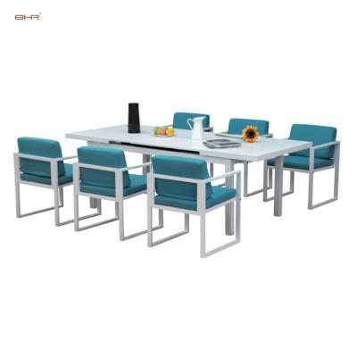 China Modern Modern Aluminum Extension Table Set Dining Set Garden Table Set Outdoor Furniture for sale