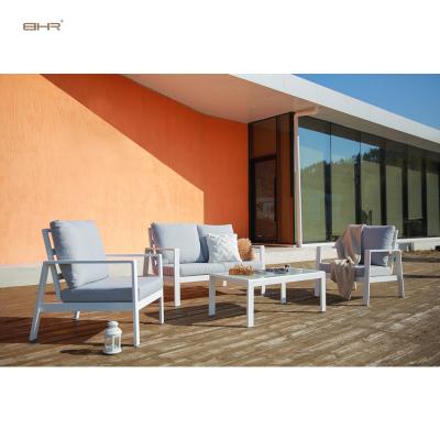 China Modern Aluminum Modern Garden Corner Metal Furniture Hotel Furniture Outdoor Sofa Set Amazon Hot Furniture for sale